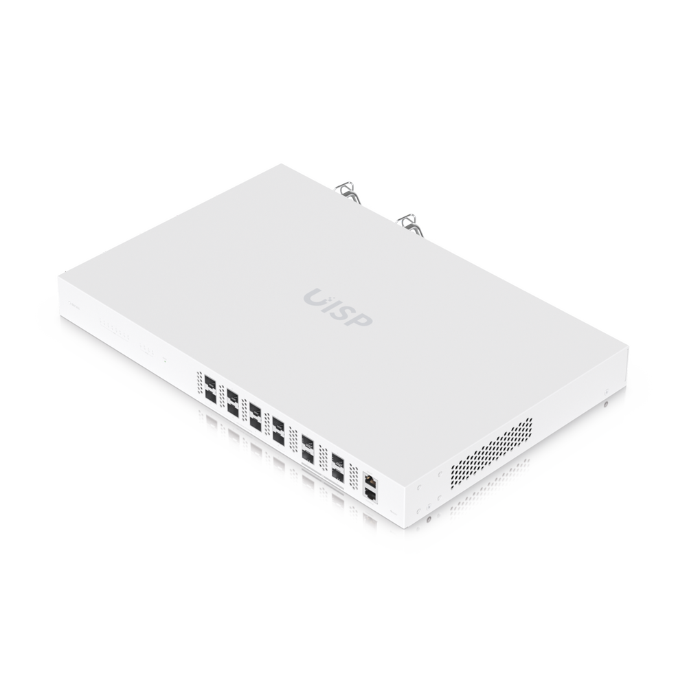 Ubiquiti UISP Fiber OLT XGS — Terminal de línea óptica (OLT) de 8 puertos, 10 Gbps de subida y bajada, capacidad para 2,000+ suscriptores