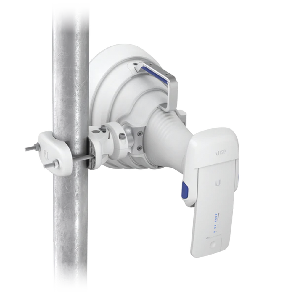 Antena Sectorial 30° tipo Horn para Multipunto, 19.5 dBi. Rango extendido 5.15 - 6.875 GHz. Alto aislamiento al ruido. Compatible solo con AF5XHD, RP5ACGEN2 y LTURocket