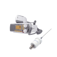 Kit de radio UM385 | mas antena marina de fibra de vidrio TX-1600-SYS