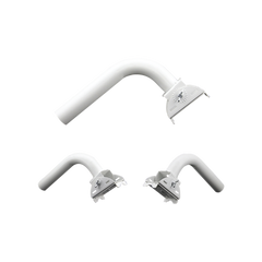 Montaje universal flexible para instalación en poste o pared, compatible con equipos Ubiquiti, Mimosa, Cambium y Altai