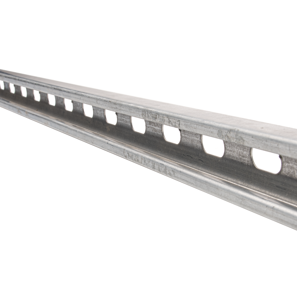 Unicanal perforado 4x2, 3000 mm, con acabado Electro Zinc