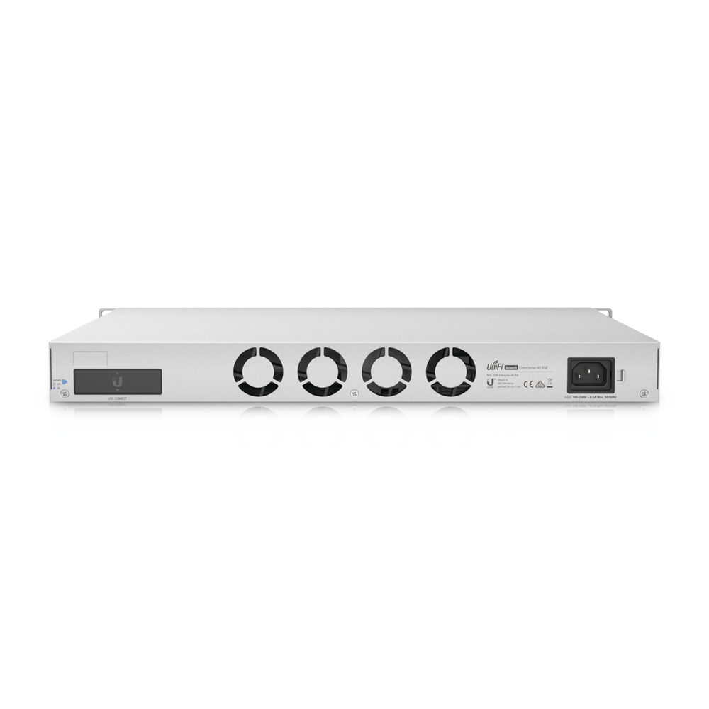 UniFi Switch Enterprise administrable capa 3, 48 puertos 2.5GbE RJ45 POE+, 4 puertos 10G SFP+, 720W, con pantalla táctil de 1.3"