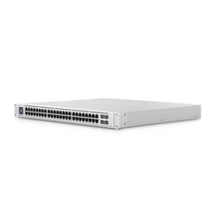 UniFi Switch Enterprise administrable capa 3, 48 puertos 2.5GbE RJ45 POE+, 4 puertos 10G SFP+, 720W, con pantalla táctil de 1.3"