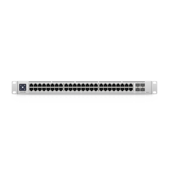 UniFi Switch Enterprise administrable capa 3, 48 puertos 2.5GbE RJ45 POE+, 4 puertos 10G SFP+, 720W, con pantalla táctil de 1.3"