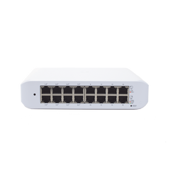 Switch UniFi Lite Administrable PoE de 16 Puertos 10/100/1000 Mbps (8 puertos 802.3af/at), 45 W
