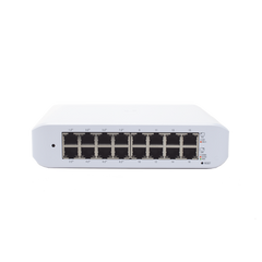Switch UniFi Lite Administrable PoE de 16 Puertos 10/100/1000 Mbps (8 puertos 802.3af/at), 45 W