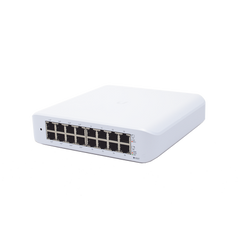 Switch UniFi Lite Administrable PoE de 16 Puertos 10/100/1000 Mbps (8 puertos 802.3af/at), 45 W