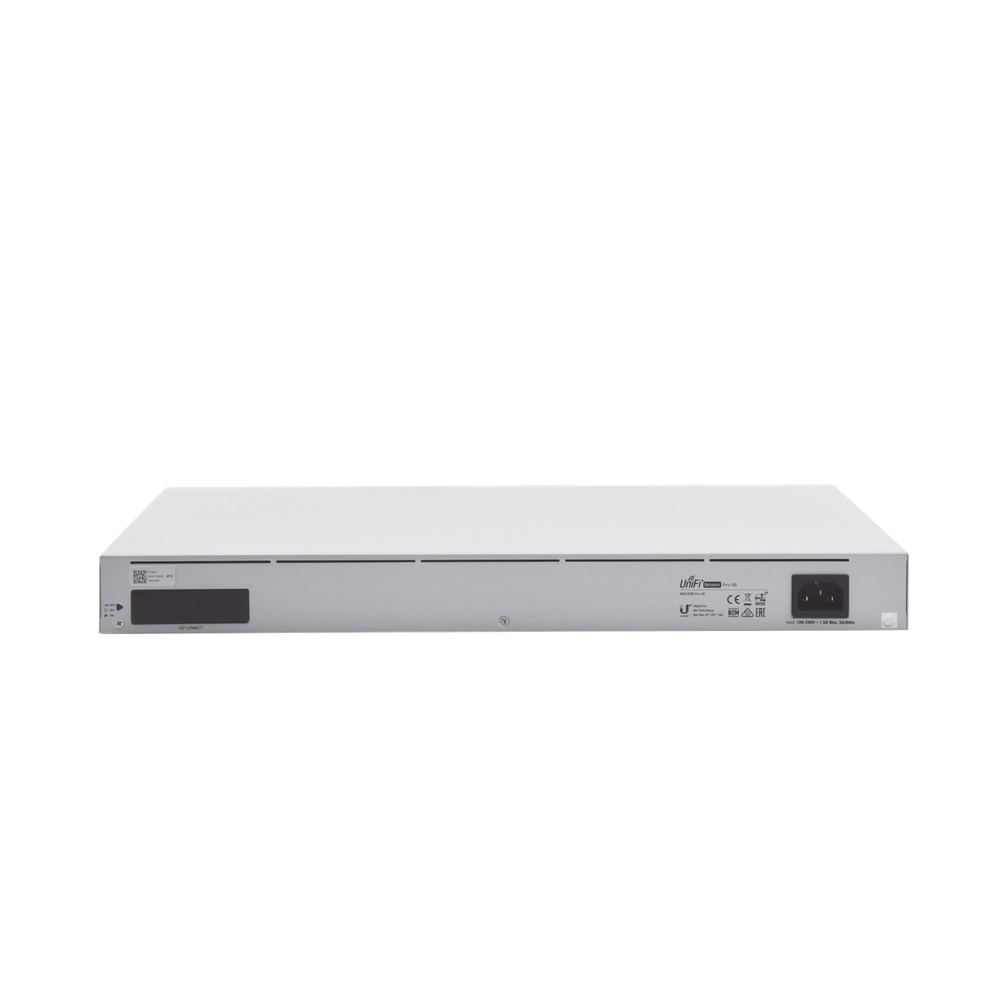 UniFi Switch USW-Pro-48, Capa 3 de 48 puertos Gigabit RJ-45 + 4 puertos 1/10G SFP+, pantalla informativa