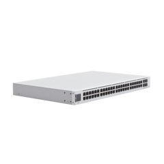 UniFi Switch USW-Pro-48, Capa 3 de 48 puertos Gigabit RJ-45 + 4 puertos 1/10G SFP+, pantalla informativa