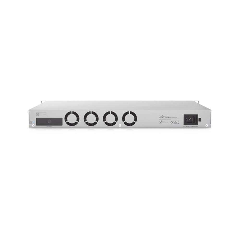 UniFi Switch PRO Aggregation Capa 3 para fibra óptica con 28 puertos SFP+ (10G) y 4 puertos SFP28 (25G), pantalla informativa