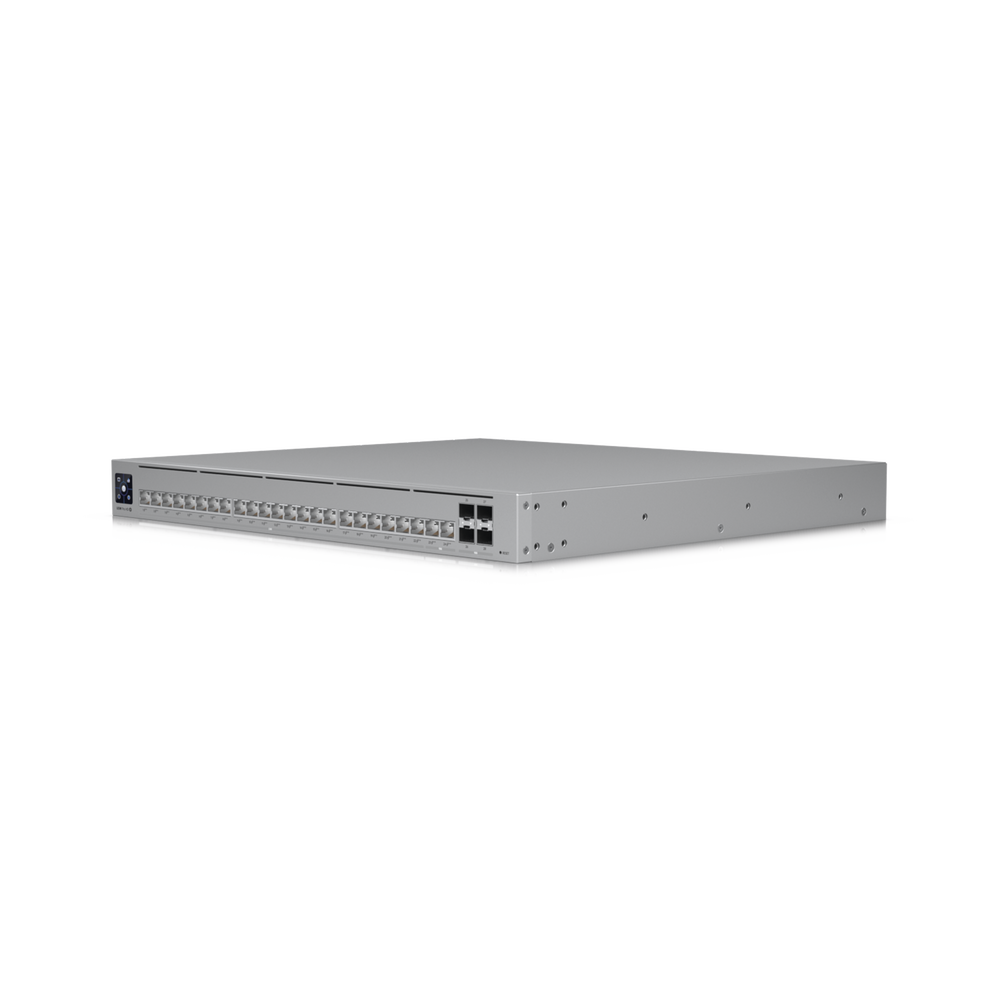 UniFi Switch Pro HD Capa 3, 24 puertos Etherlighting POE++ / (22) puertos 2.5 GbE, (2) puertos 10GbE, todos POE++, (4) puertos 10G SFP+, 600W presupuesto POE
