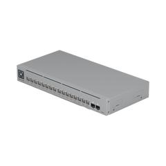 UniFi Switch Pro Max 16 PoE con funciones Capa 3, 16 puertos EtherLight RGB / (4) puertos 2.5 GbE POE++ y (12) puertos GbE POE+ /(2) puertos SFP+ 10G /con pantalla táctil informativa, hasta 180W de presupuesto POE