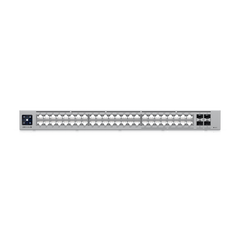 UniFi Switch Pro Max 48 POE, con funciones capa 3, 48 puertos (16 puertos 2.5 GbE (8 POE++ y 8 POE+) y 32 puertos 1 GbE (24 POE+ y 8 POE++)), 2 puertos SFP+ 10G, POE++ 720W, pantalla informativa