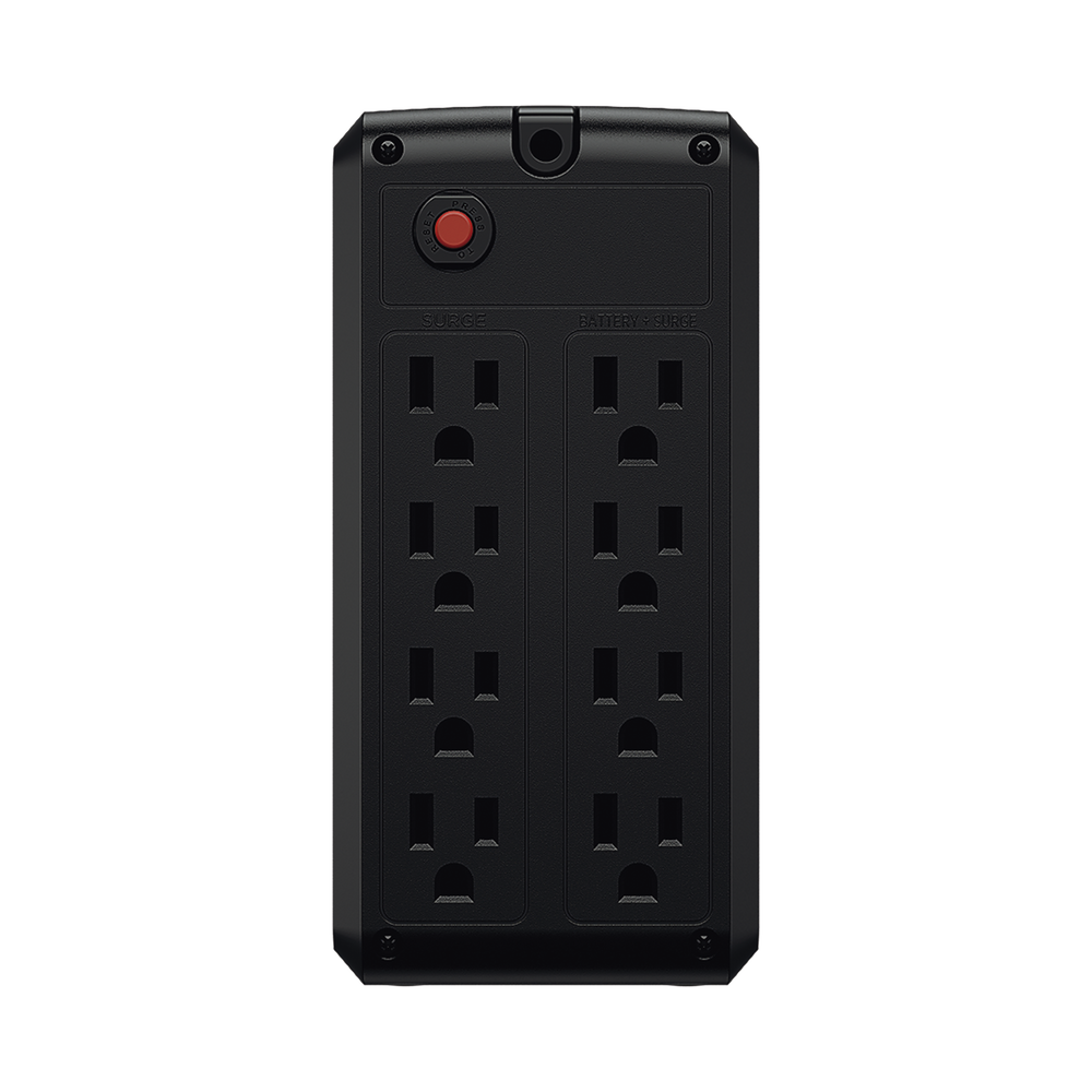 UPS de 750 VA/375 W, Topología Línea Interactiva, Entrada 120 Vca NEMA 5-15P, y 8 Salidas NEMA 5-15R, Puerto USB, Con Regulador de Voltaje (AVR)