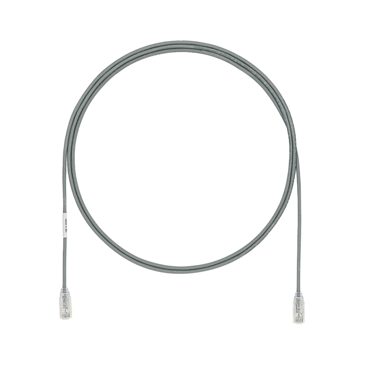 Cable de Parcheo TX6, UTP Cat6, Diámetro Reducido (28AWG), Color Gris, 1.5 Metros (4.92 Pies)
