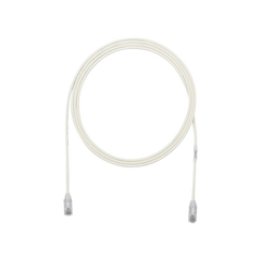 Cable de Parcheo TX6, UTP Cat6, Diámetro Reducido (28AWG), Color Blanco Mate, 10ft
