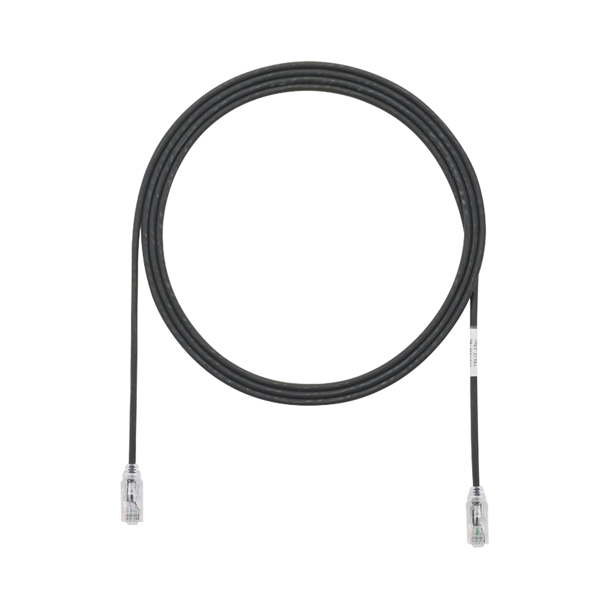 Cable de Parcheo TX6, UTP Cat6, Diámetro Reducido (28AWG), Color Negro, 3.05 Metros (10 Pies)