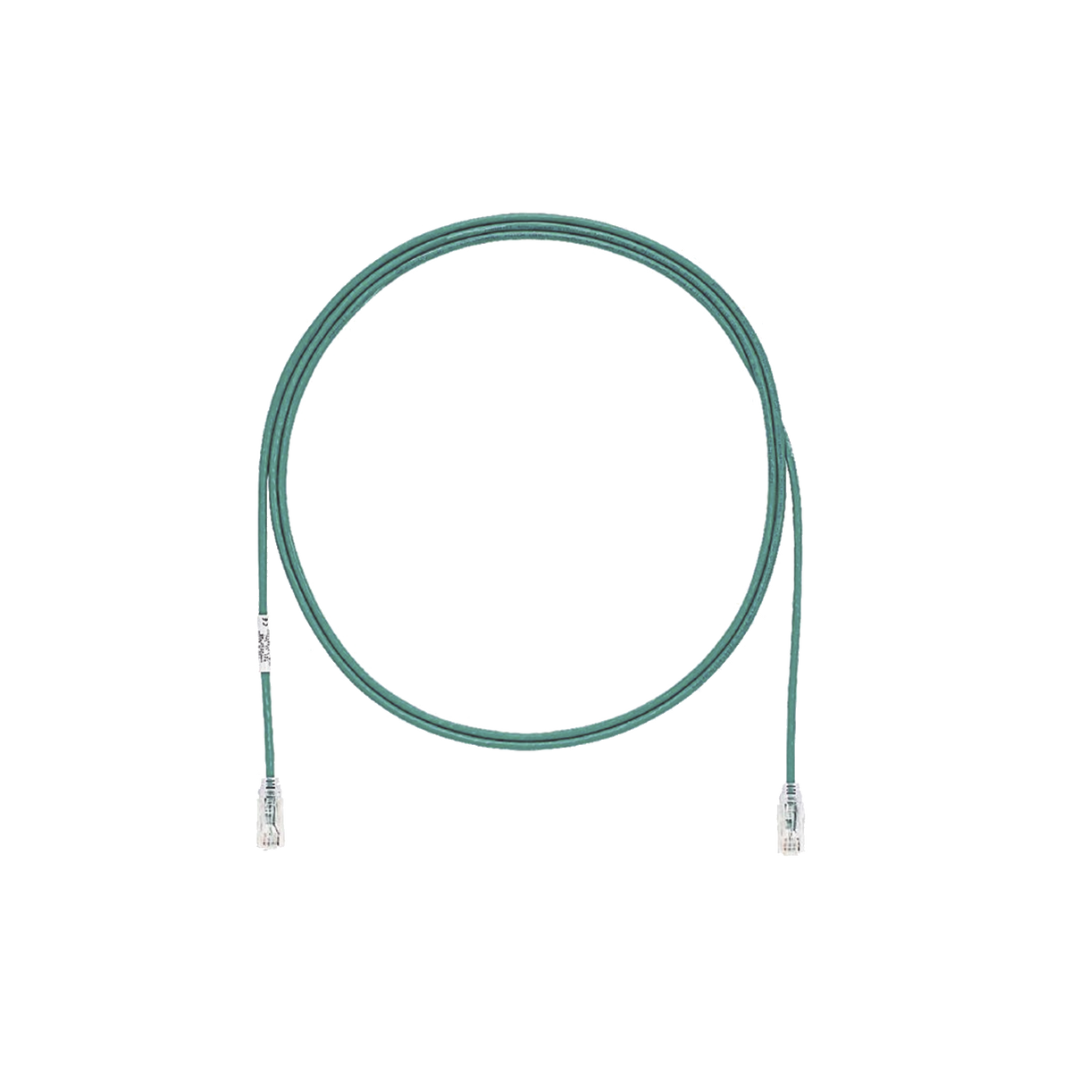 Cable de Parcheo TX6, UTP Cat6, Diámetro Reducido (28AWG), Color Verde, 3.05 Metros (10 Pies)