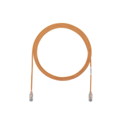 Cable de Parcheo TX6, UTP Cat6, Diámetro Reducido (28AWG), Color Naranja, 3.05 Metros (10 Pies)