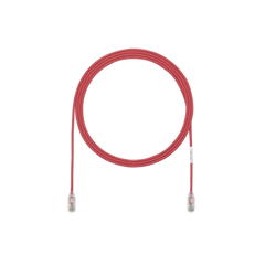Cable de Parcheo TX6, UTP Cat6, Diámetro Reducido (28AWG), Color Rojo, 10ft