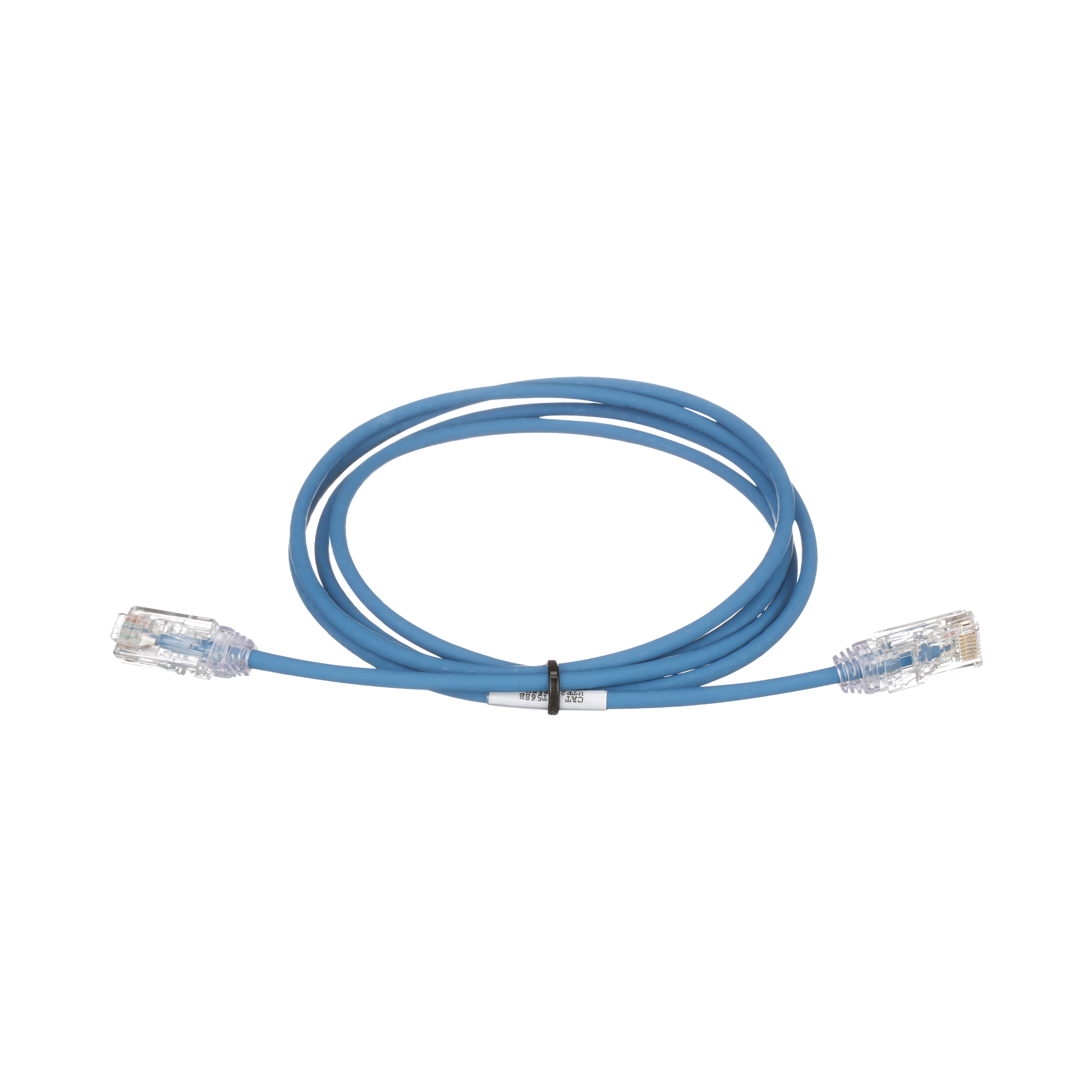 Cable de Parcheo TX6, UTP Cat6, Diámetro Reducido (28AWG), Color Azul, 3.66 Metros (12 Pies)