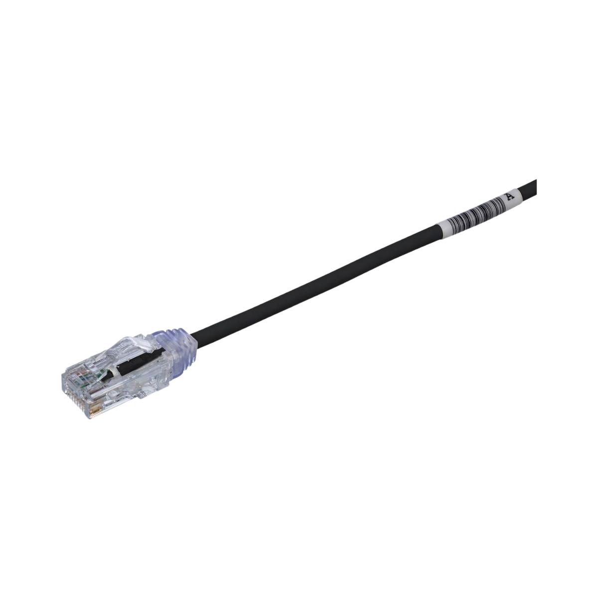 Cable de Parcheo TX6, UTP Cat6, Diámetro Reducido (28AWG), Color Negro, 6.1 Metros (20 Pies)