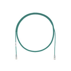 Cable de Parcheo TX6, UTP Cat6, Diámetro Reducido (28AWG), Color Verde, 9.14 Metros (30 Pies)