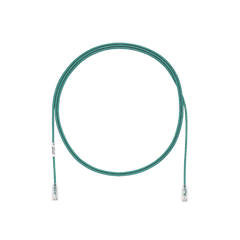 Cable de Parcheo TX6, UTP Cat6, Diámetro Reducido (28AWG), Color Verde, 30ft