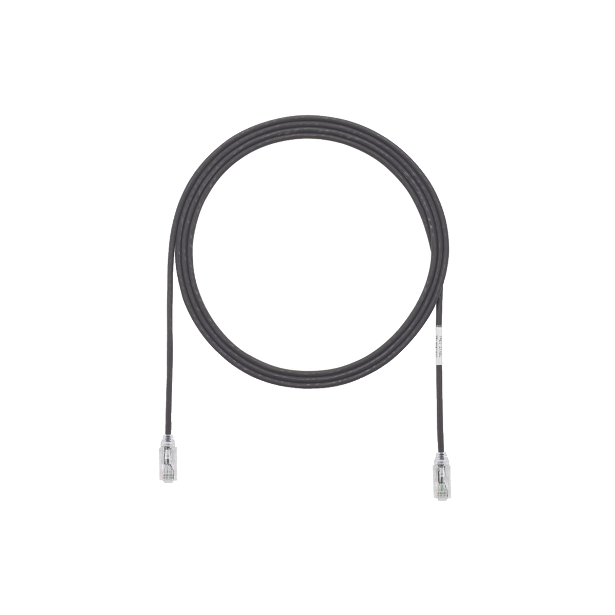 Cable de Parcheo TX6, UTP Cat6, Diámetro Reducido (28AWG), Color Negro, 0.91 Metros (3 Pies)