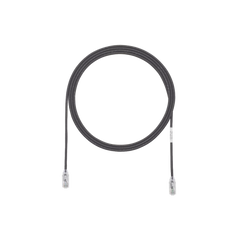 Cable de Parcheo TX6, UTP Cat6, Diámetro Reducido (28AWG), Color Negro, 0.91 Metros (3 Pies)
