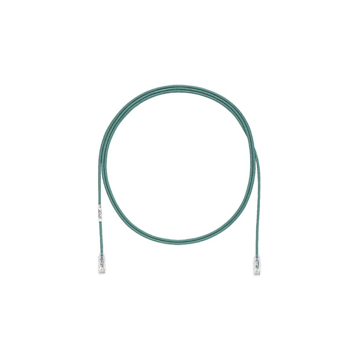 Cable de Parcheo TX6, UTP Cat6, Diámetro Reducido (28AWG), Color Verde, 0.91 Metros (3 Pies)