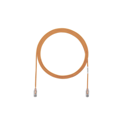 Cable de Parcheo TX6, UTP Cat6, Diámetro Reducido (28AWG), Color Naranja, 0.91 Metros (3 Pies)