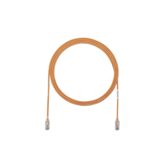 Cable de Parcheo TX6, UTP Cat6, Diámetro Reducido (28AWG), Color Naranja, 3ft