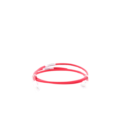 Cable de Parcheo TX6, UTP Cat6, Diámetro Reducido (28AWG), Color Rojo, 3ft