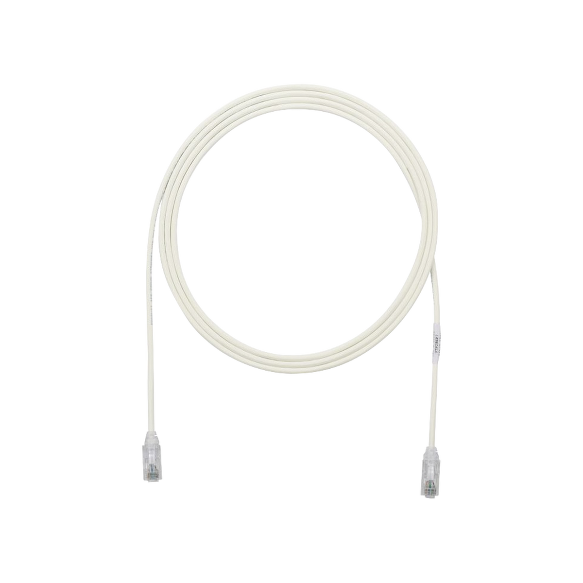 Cable de Parcheo TX6, UTP Cat6, Diámetro Reducido (28AWG), Color Blanco Mate, 1.22 Metros (4 Pies)