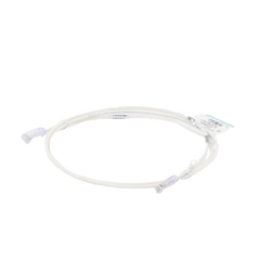 Cable de Parcheo TX6, UTP Cat6, Diámetro Reducido (28AWG), Color Blanco Mate, 1.52 Metros (5 Pies)
