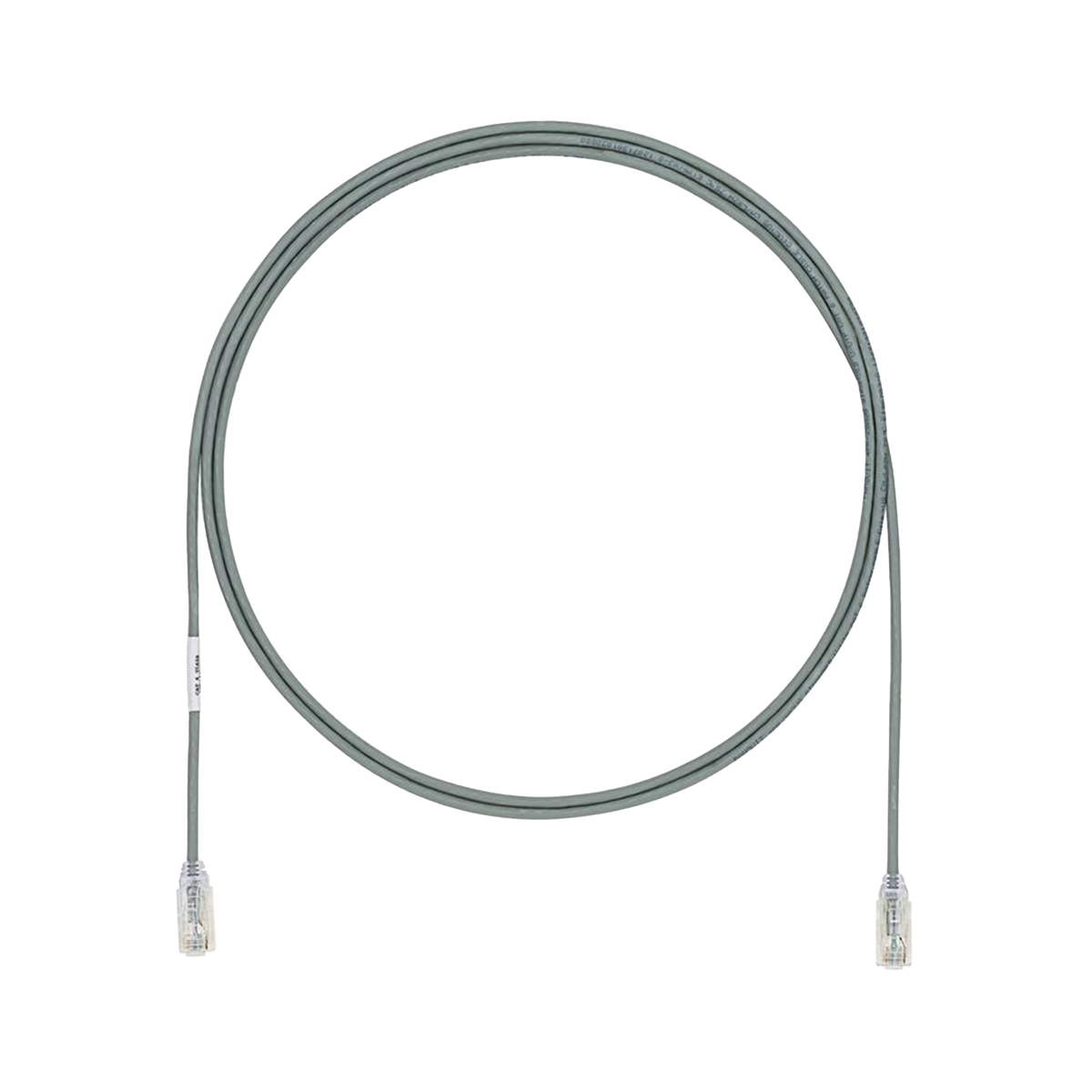 Cable de Parcheo TX6, UTP Cat6, Diámetro Reducido (28AWG), Color Gris, 1.52 Metros (5 Pies)