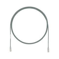 Cable de Parcheo TX6, UTP Cat6, Diámetro Reducido (28AWG), Color Gris, 5ft