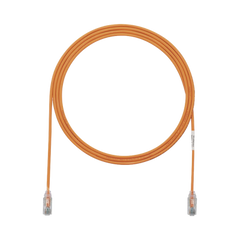 Cable de Parcheo TX6, UTP Cat6, Diámetro Reducido (28AWG), Color Naranja, 5ft