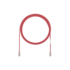 Cable de Parcheo TX6, UTP Cat6, Diámetro Reducido (28AWG), Color Rojo, 5ft