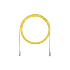 Cable de Parcheo TX6, UTP Cat6, Diámetro Reducido (28AWG), Color Amarillo, 5ft