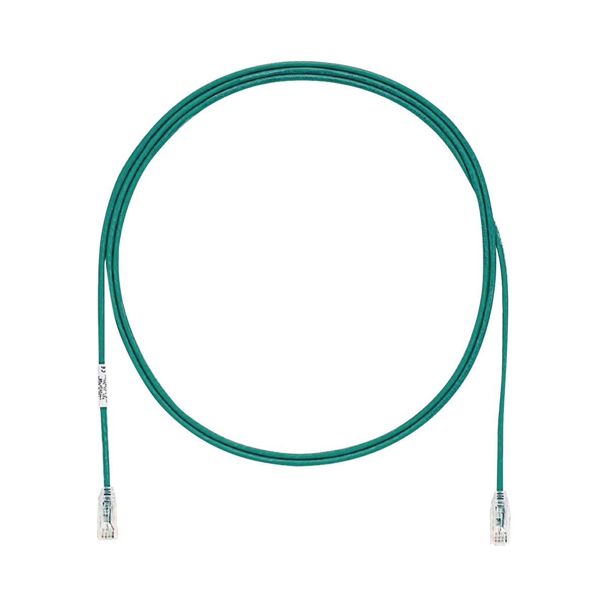 Cable de Parcheo TX6, UTP Cat6, Diámetro Reducido (28AWG), Color Verde, 1.83 Metros (6 Pies)