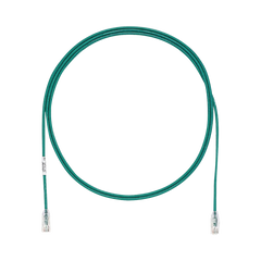 Cable de Parcheo TX6, UTP Cat6, Diámetro Reducido (28AWG), Color Verde, 1.83 Metros (6 Pies)