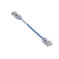 Cable de Parcheo TX6, UTP Cat6, Diámetro Reducido (28AWG), Color Azul, 15.2 cm (6 pulgadas)