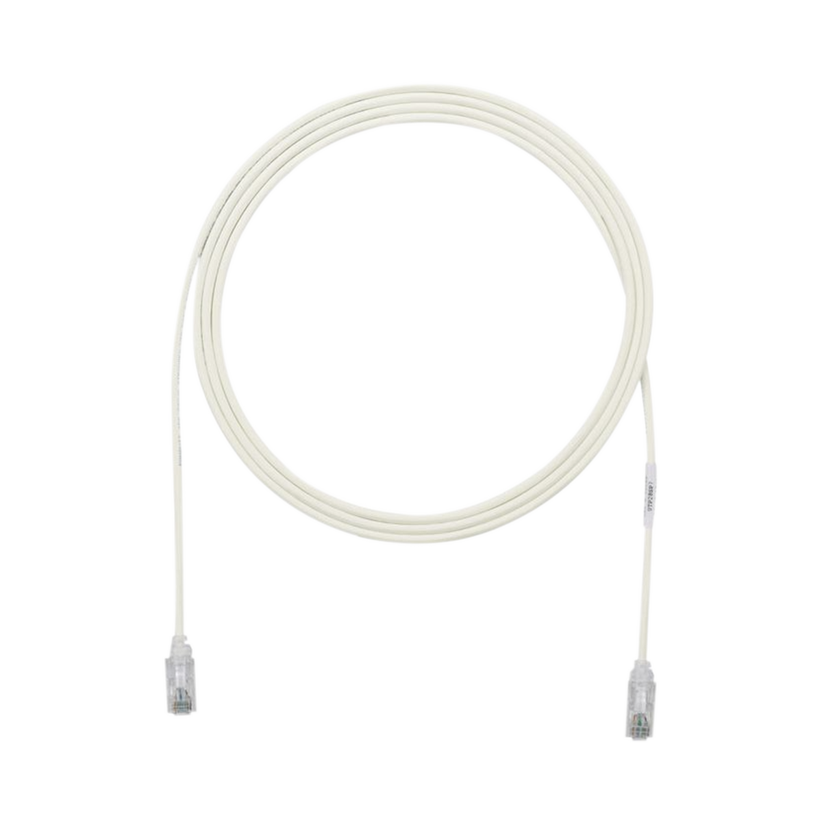 Cable de Parcheo TX6, UTP Cat6, Diámetro Reducido (28AWG), Color Gris, 2.13 Metros (7 Pies)