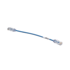 Cable de Parcheo TX6, UTP Cat6, Diámetro Reducido (28AWG), Color Azul, 8in (20.2cm)