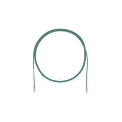 Cable de Parcheo TX6, UTP Cat6, Diámetro Reducido (28AWG), Color Verde, 9 ft