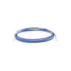 Cable de Parcheo UTP Cat6A, CM/LSZH, Diámetro Reducido (28AWG), Color Azul, 3.05 Metros (10 Pies)