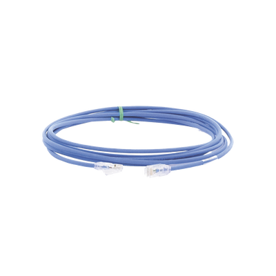 Cable de Parcheo UTP Cat6A, CM/LSZH, Diámetro Reducido (28AWG), Color Azul, 12ft