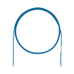Cable de Parcheo UTP Cat6A, CM/LSZH, Diámetro Reducido (28AWG), Color Azul, 3.66 Metros (12 Pies)